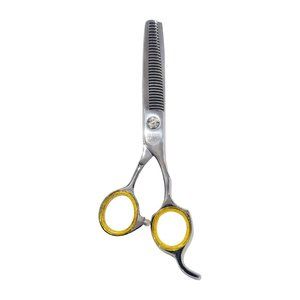 NIXCER PROFESSIONAL SERIES BROAD BLADE RAZOR EDGE HAIR THINNING SCISSORS SILVER